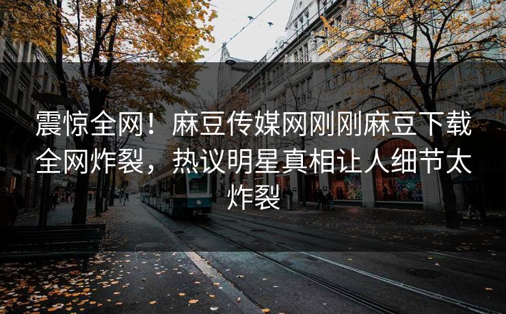 震惊全网！麻豆传媒网刚刚麻豆下载全网炸裂，热议明星真相让人细节太炸裂