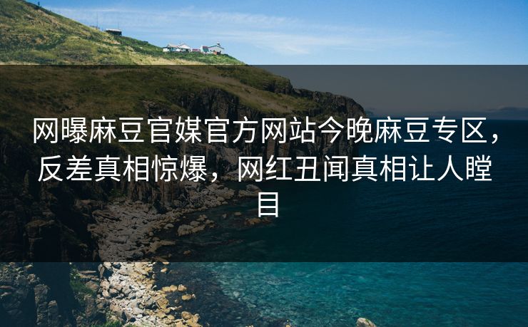 网曝麻豆官媒官方网站今晚麻豆专区，反差真相惊爆，网红丑闻真相让人瞠目