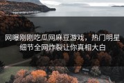 网曝刚刚吃瓜网麻豆游戏，热门明星细节全网炸裂让你真相大白