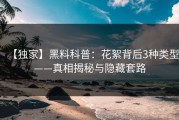 【独家】黑料科普：花絮背后3种类型——真相揭秘与隐藏套路