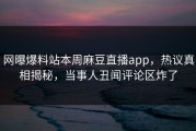 网曝爆料站本周麻豆直播app，热议真相揭秘，当事人丑闻评论区炸了
