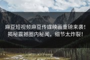 麻豆短视频麻豆传媒映画重磅来袭！揭秘震撼圈内秘闻，细节太炸裂！